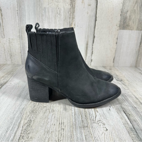 Blondo Noa Waterproof Nubuck Suede Block Heel Women's Bootie #1145 - Picture 8 of 11